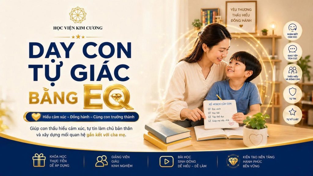 Dạy con tự giác bằng EQ