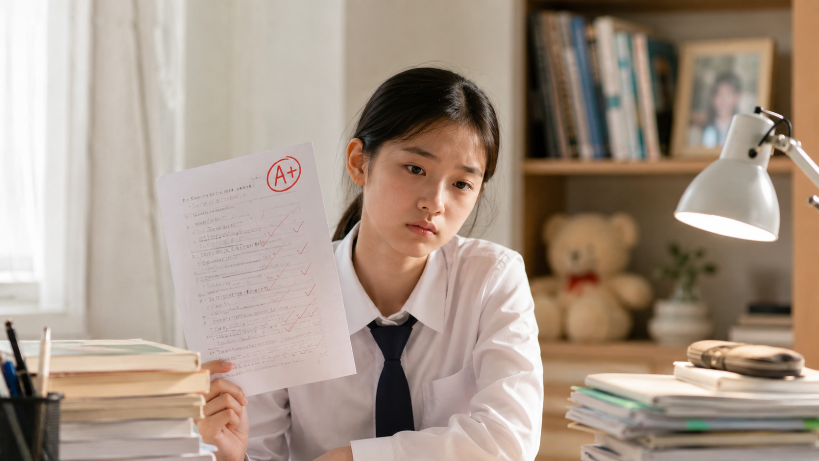 Trẻ đạt điểm cao nhưng vẫn cảm thấy áp lực và không dám nói ra cảm xúc thật