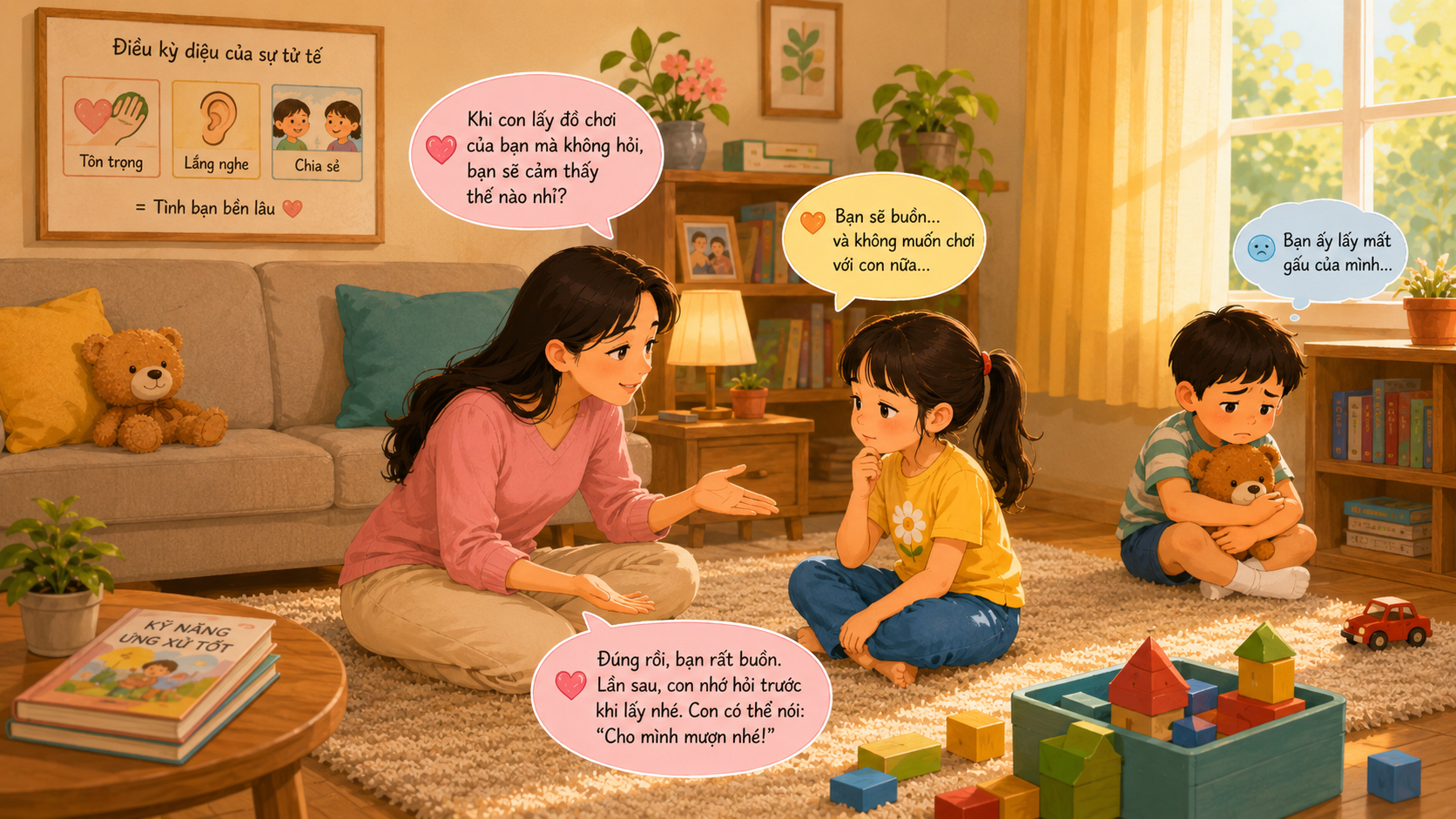 Bước 1 hiểu đúng trong giáo dục con
