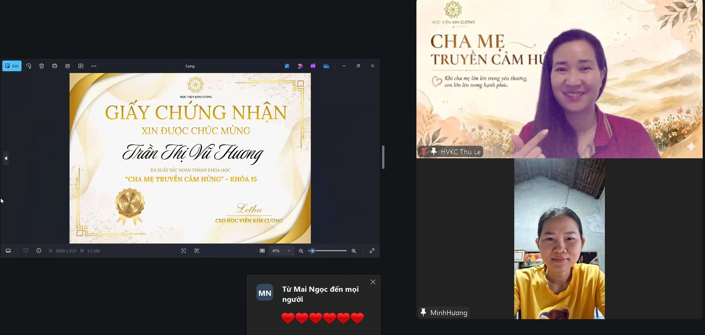 Hoạt động giải đố ô chữ Trưởng Thành trong khóa Cha Mẹ Truyền Cảm Hứng