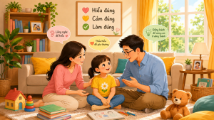 Giáo Dục Con Theo 3 Bước: Hiểu Đúng – Cảm Đúng – Làm Đúng