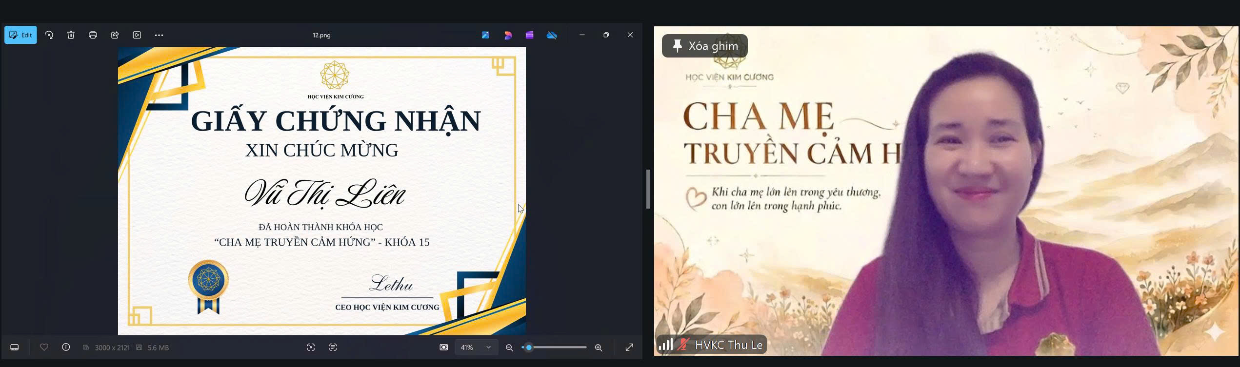 Nghi thức 5 phút tỉnh thức trong buổi Gala Cha Mẹ Truyền Cảm Hứng