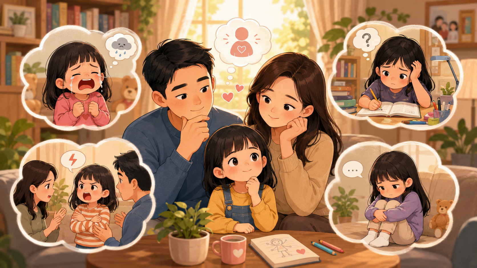 Cha mẹ thường hiểu sai các biểu hiện của con như chậm chạp nhạy cảm hay chống đối