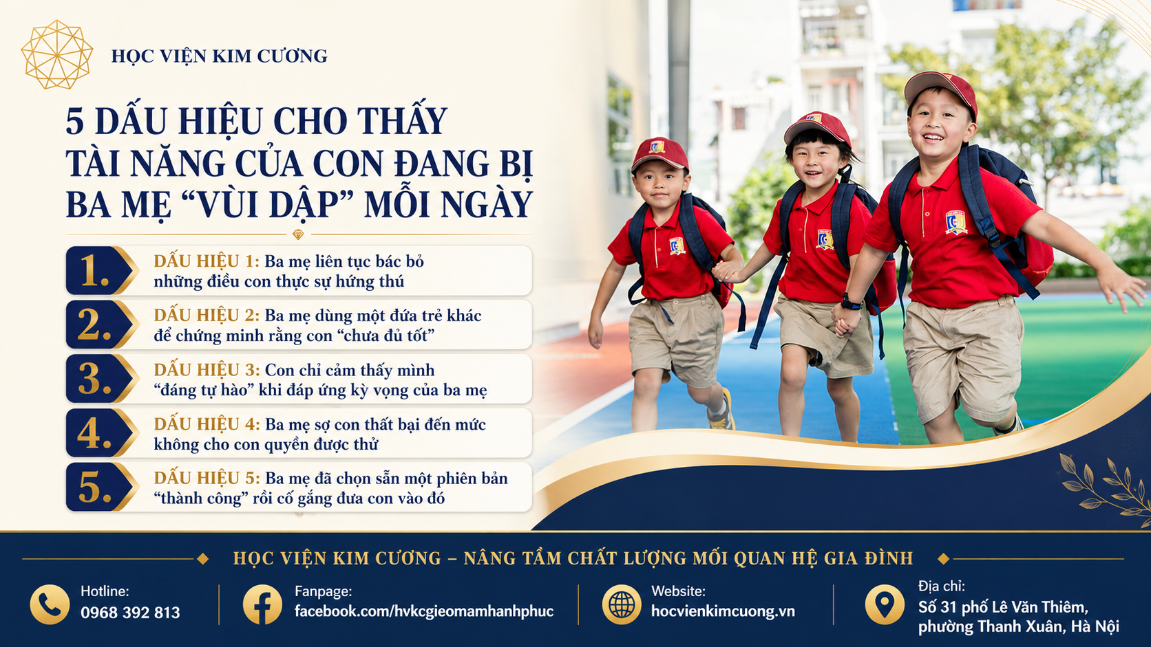5 DẤU HIỆU CHO THẤY TÀI NĂNG CỦA CON ĐANG BỊ BA MẸ “VÙI DẬP” MỖI NGÀY