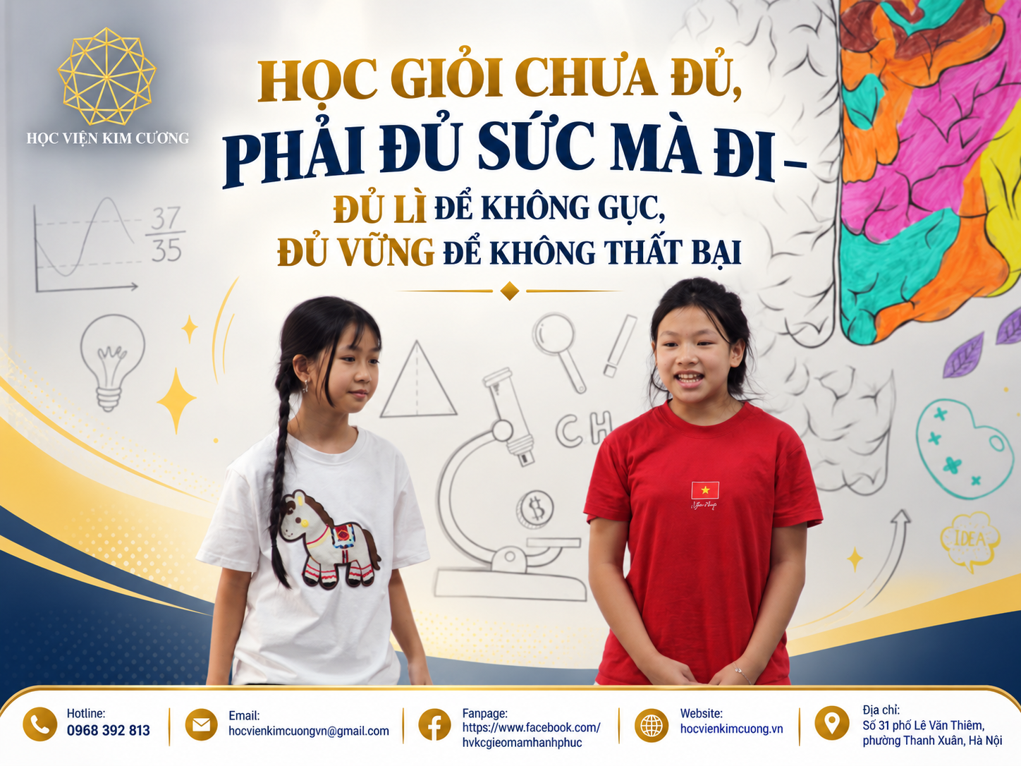 HỌC GIỎI CHƯA ĐỦ, PHẢI ĐỦ SỨC MÀ ĐI – ĐỦ LÌ ĐỂ KHÔNG GỤC, ĐỦ VỮNG ĐỂ KHÔNG THẤT BẠI